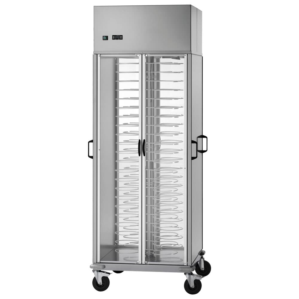 Plates transport trolley refrigerated, +8/+12°C, 88x ø 180÷230 mm