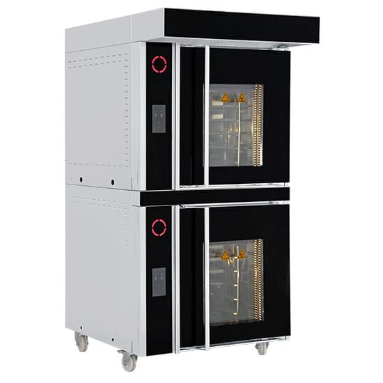 Electric Rotary Convection Oven 5+1x 40x60 with steam and proofing cabinet, touch digital control