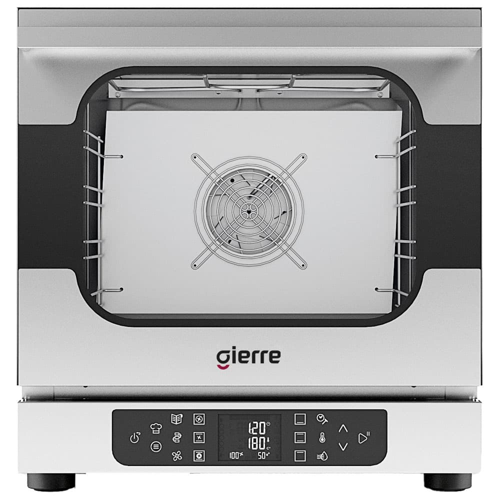 Electric convection oven with humidity, digital control, 4x 432x342 mm