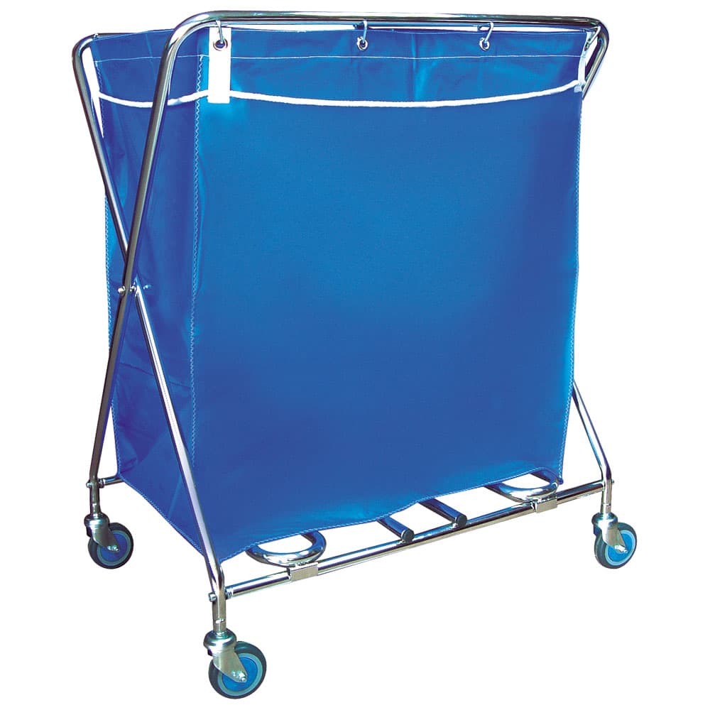 Trolley for dry laundry with nylon bag, capacity 195 litres