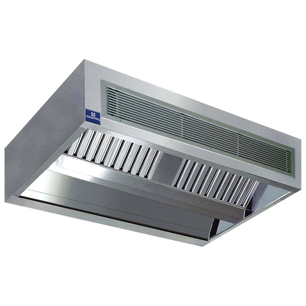 central cubic infusion hood with integrated lighting, 2400x2200 mm