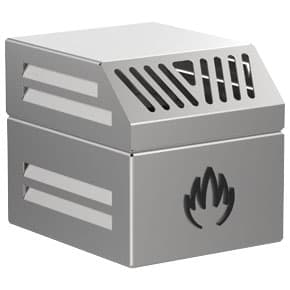 Sistem de protecție la foc cu parascântei și filtru disipator pentru cuptoarele pe cărbuni Mibrasa
