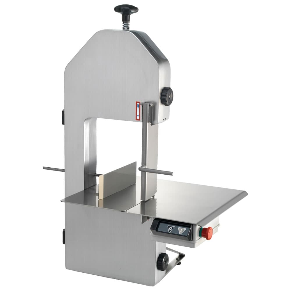 Fierăstrău profesional pentru oase și carne din aluminiu eloxat de banc | Bandă 1650 mm | 0.75 kW | 230V