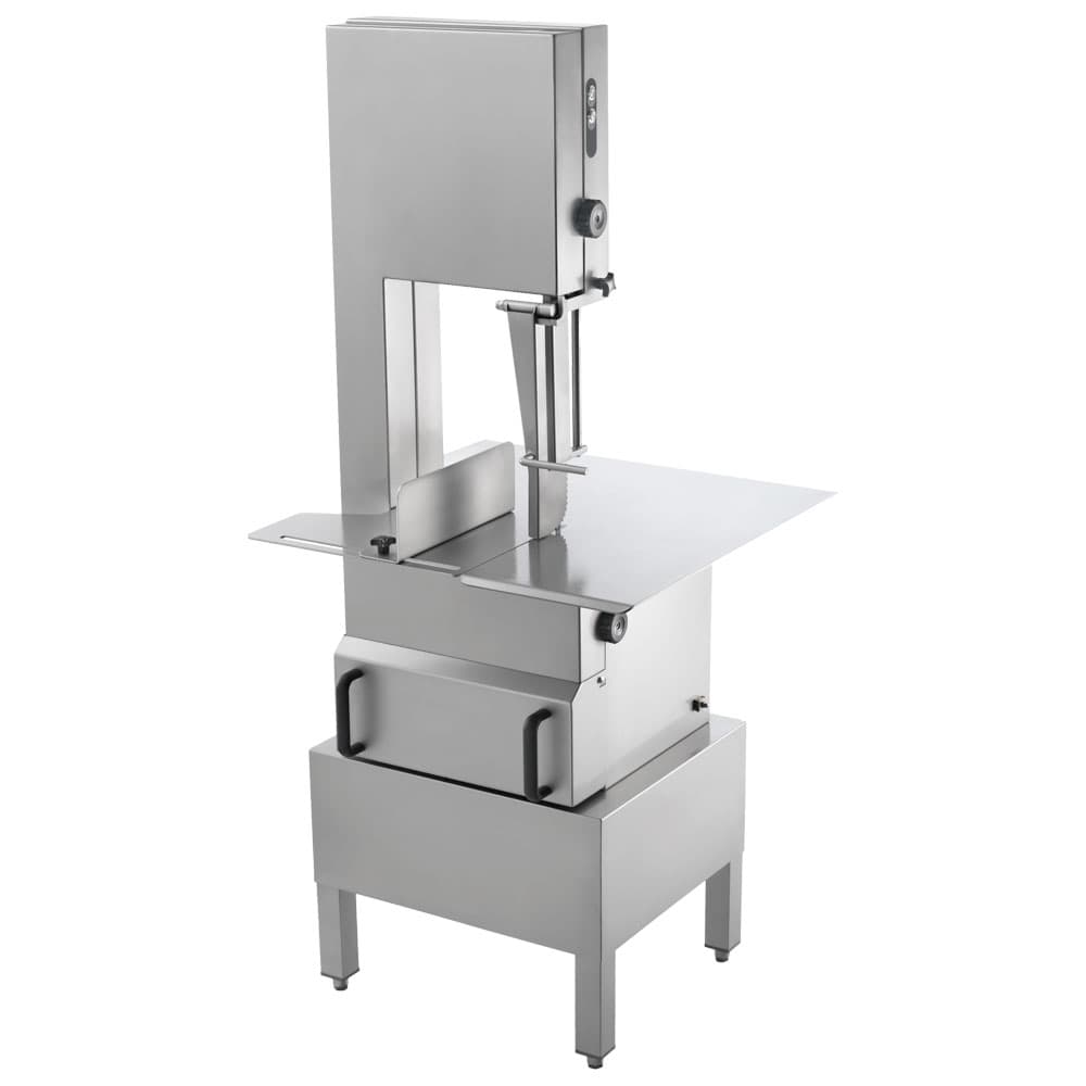 Fierăstrău industrial pentru oase și carne congelată pe suport din inox | Bandă 2400 mm | 1.5 kW | 400V