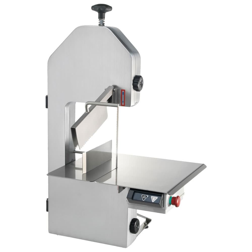 Fierăstrău profesional pentru oase și carne din aluminiu eloxat de banc | Bandă 1550 mm | 0.75 kW | 230V