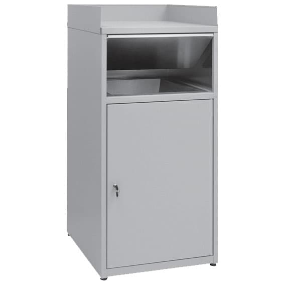 waste bin for empty of fast food tray