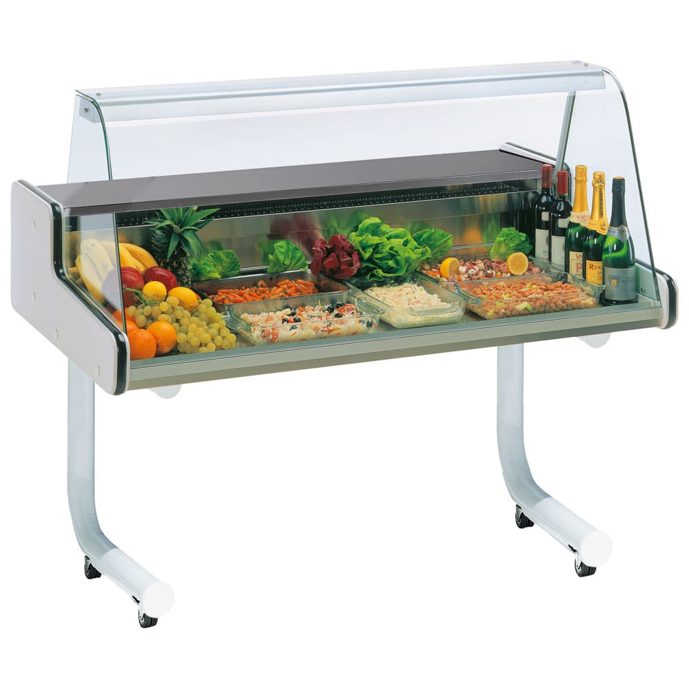 refrigerated counter for starters on castors, static cooling, +2°/+5°C, w=1000 mm