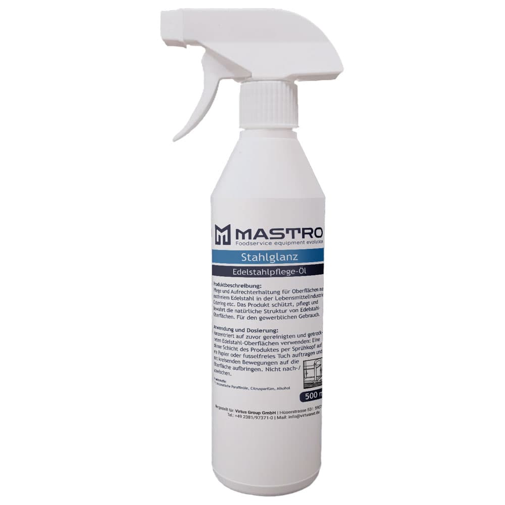 Stainless steel care 500 ml spray bottles