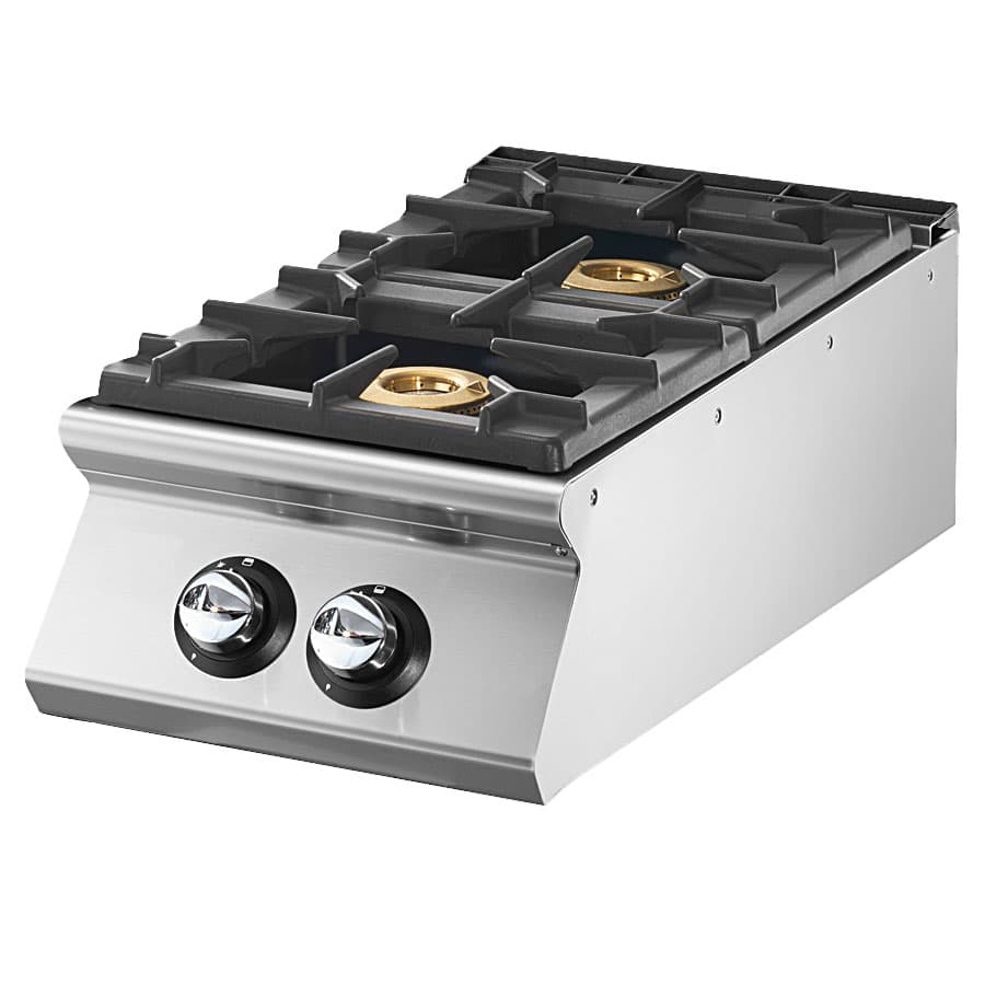 Aragaz pe gaz Virtus VS7040PCGST – 2 arzătoare x 6 kW – blat presat