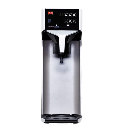 Coffee brewer for vacuum jugs with fresh water supply