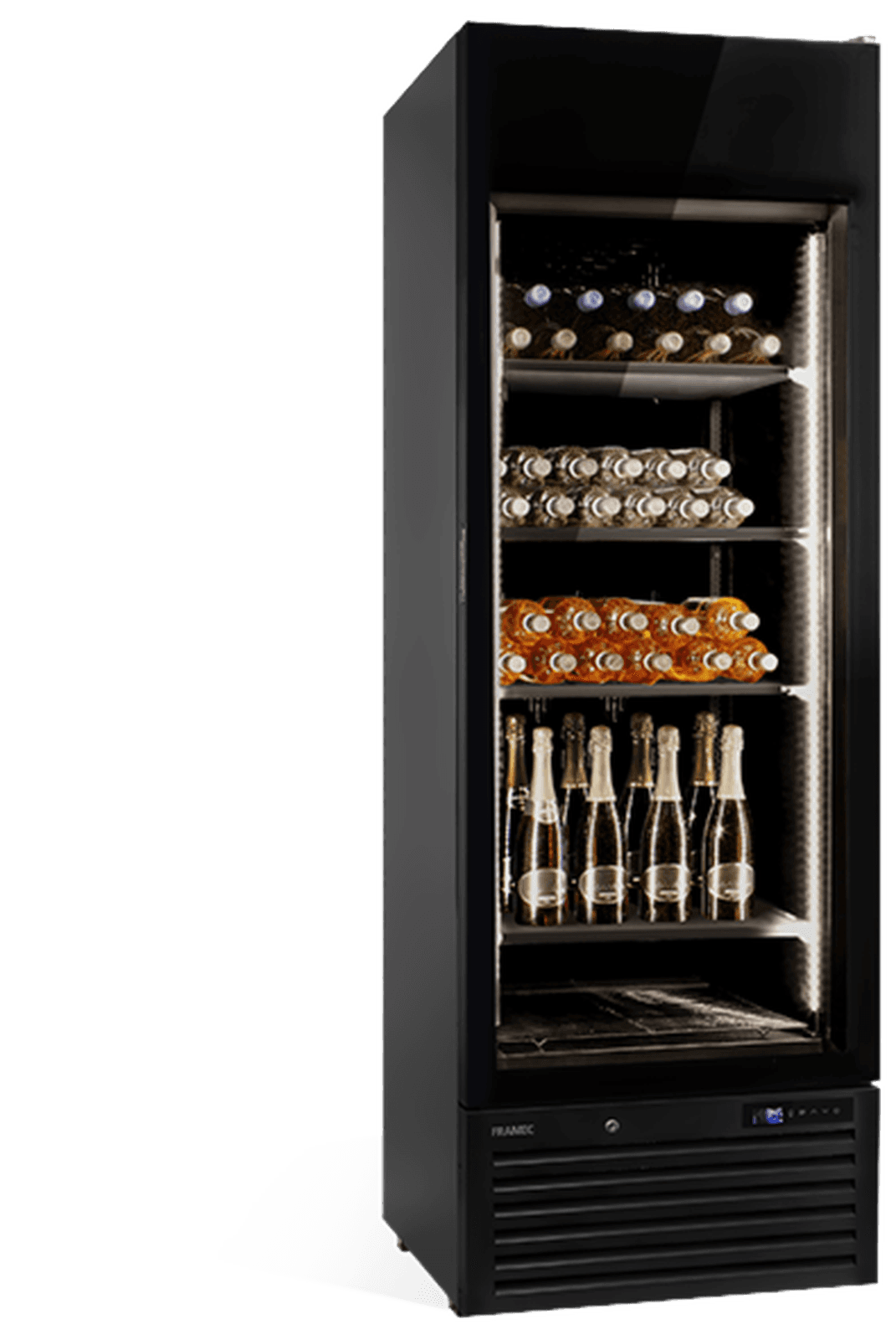 Vitrină frigorifică profesională pentru vinuri Mondial Framec seria VENERE WN BS (+2°C +18°C), Italia