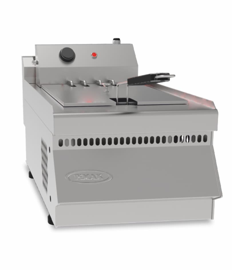 Friteuză profesională inox Pimak M062 | 8, 3,5 kW, 400V, Dim: 40x60x30 cm