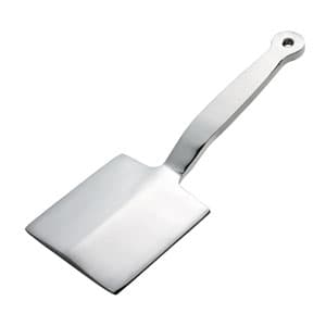 inox alimentar square paddle FrĂgezitor carne with bent handle cod.98B Lonatini, Italia