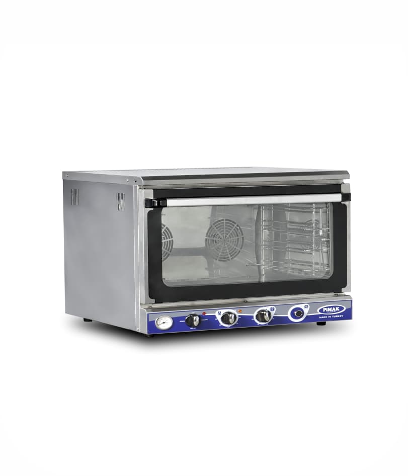 Cuptor profesional gastronomic Pimak PTS04-Manual | 40x60cm - 4 tăvi, 6,4 kW, 400V, Dim: 5x83x57 cm