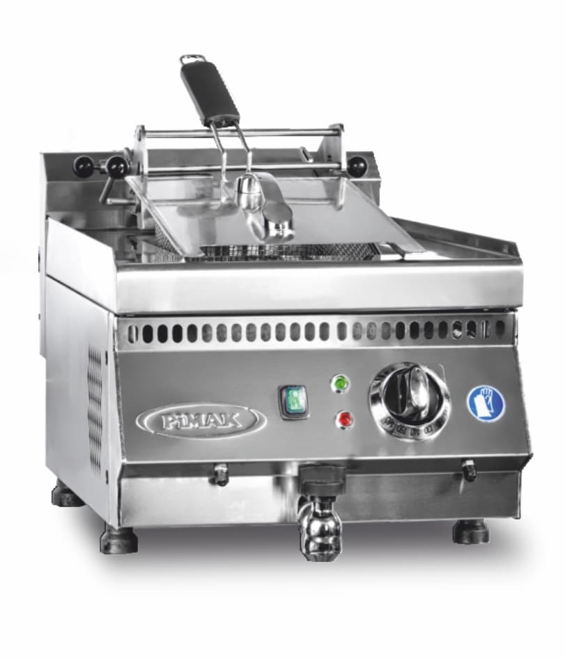 Friteuză profesională inox Pimak M169 | 8, 8,25 kW, 400V, Dim: 40x60x30 cm