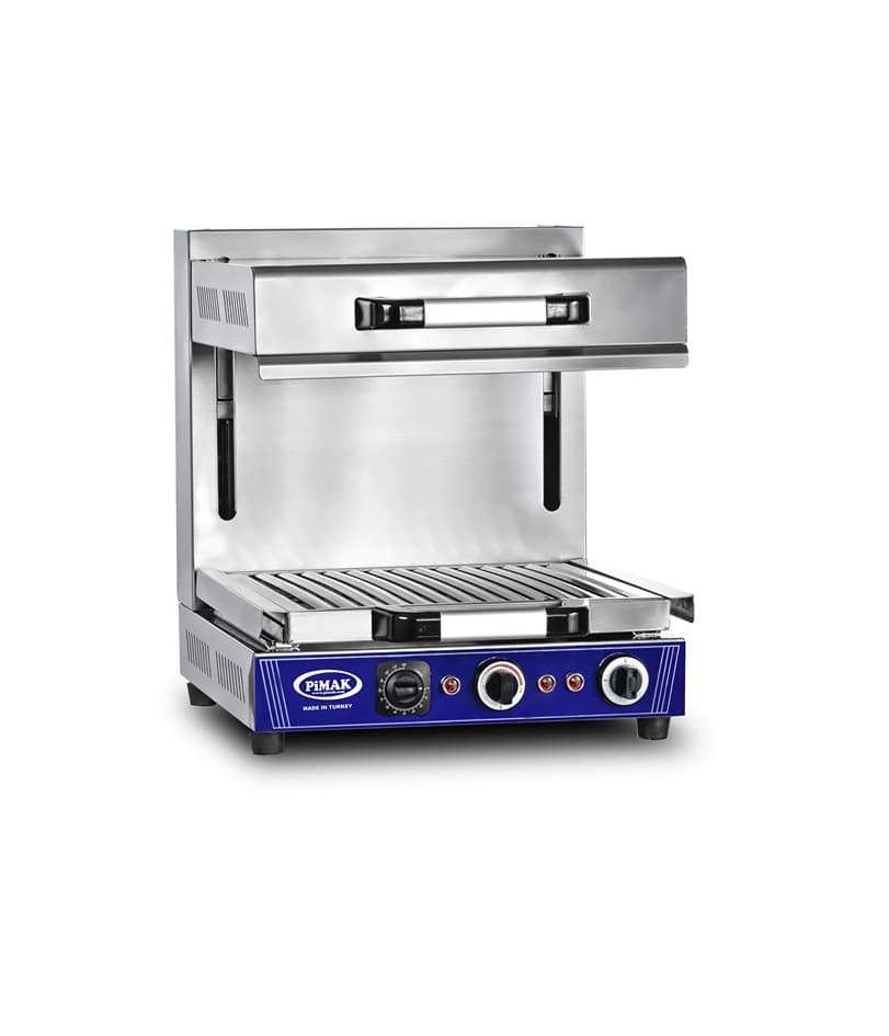 Salamandră profesională reglabilă din inox Pimak M020-1 | 1, 5 kW, 400V, Dim: 60x60x50 cm