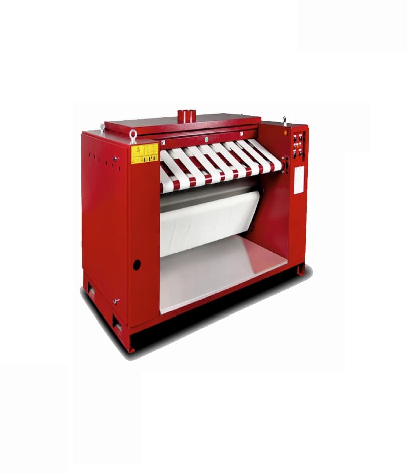 Calandru industrial de călcat lenjerie de pat și rufe Pimak OBUME-4-4-4-BANTLI-SILINDIR-UTU | 400V