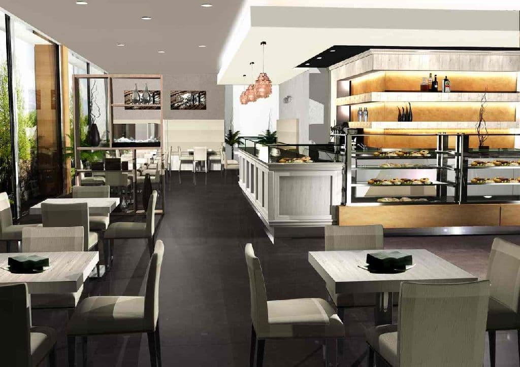 Linie profesională bar cu retro-bar frigorific Best Cold seria Ambra, iluminare LED, Italia