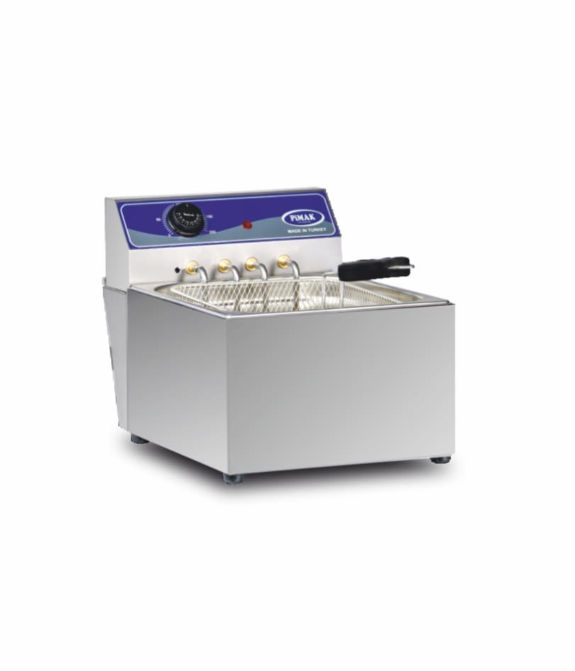 Friteuză profesională inox Pimak M060 | 8, 3,5 kW, 400V, Dim: 32