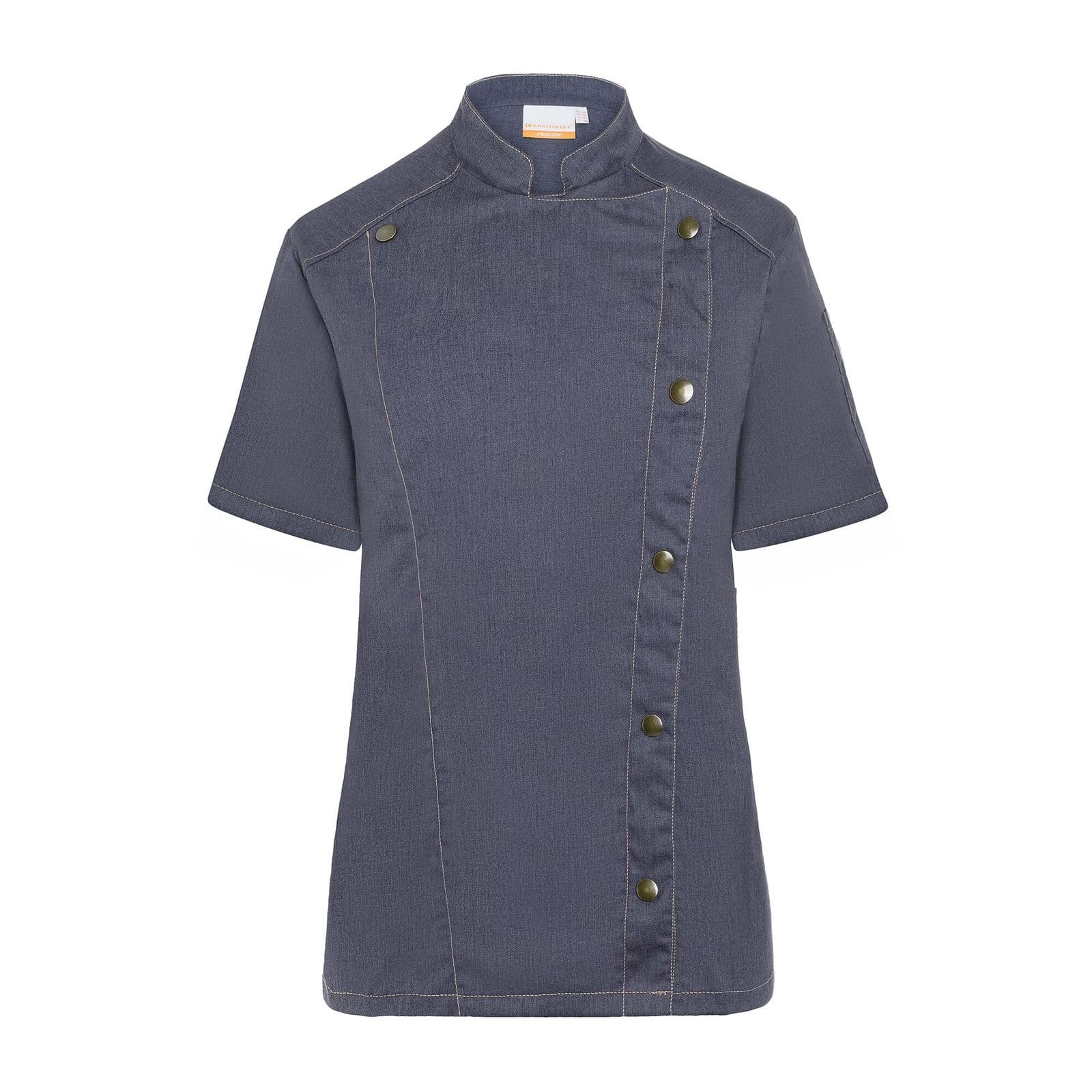 KARLOWSKY | Mânecă scurtă Doamnelor Gătit jacheta de gătit Jeans Style - Vintage negru - Dimensiune: 34