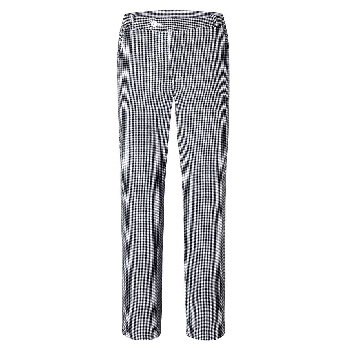 Karlowsky Pepita - pantaloni de bază pentru bărbați - culoare neagră - mărime: L