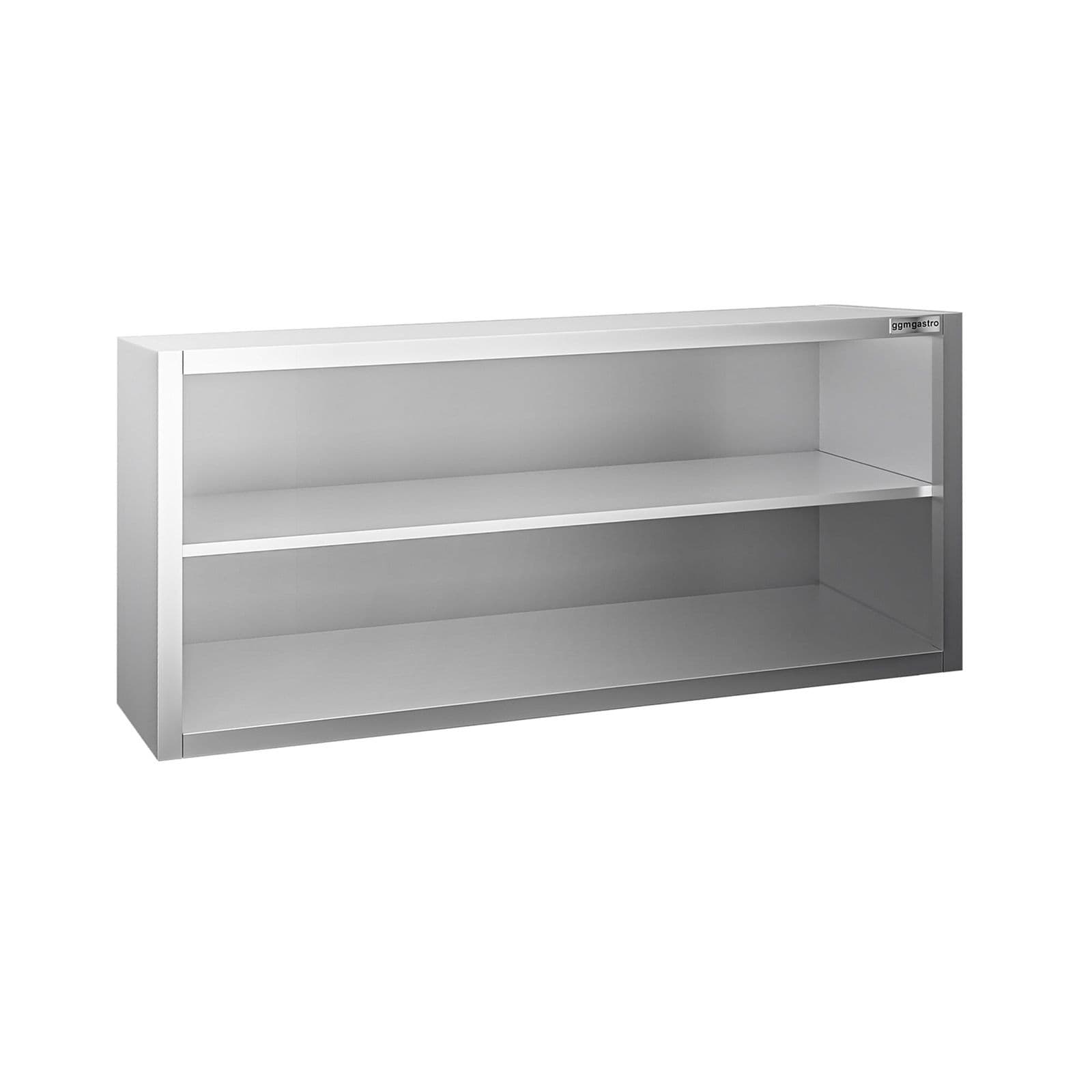 Dulap de perete din oțel inoxidabil PREMIUM - 1400x400 mm - deschis - 650 mm înălțime