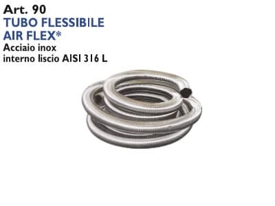 Tub Flexibil Dublu Perete Inox AISI 316L AIR FLEX PTL Italia