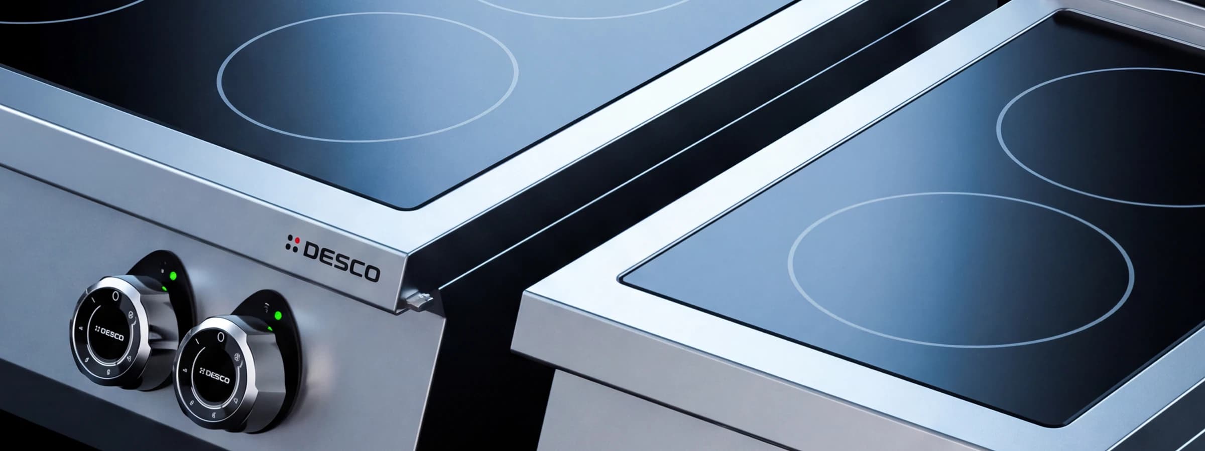 PlitĂ profesionalĂ vitroceramicĂ 4 Zone de banc 62PVE Desco, Italia