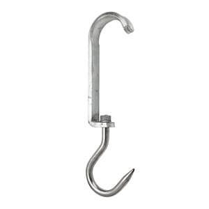 Scripete without tube wheel, galvanizat with inox alimentar CÂrlig cod.108 Lonatini, Italia