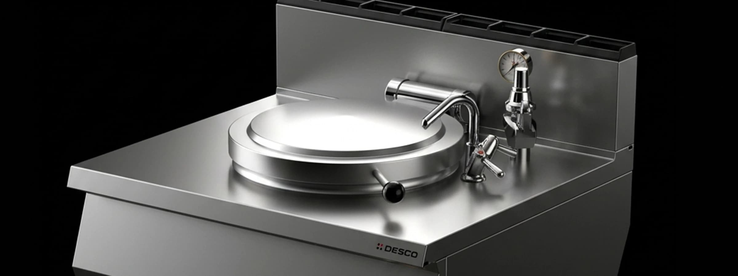 Pentola professionale a Gas 142L Riscaldamento 92PNGMG Desco, Italia