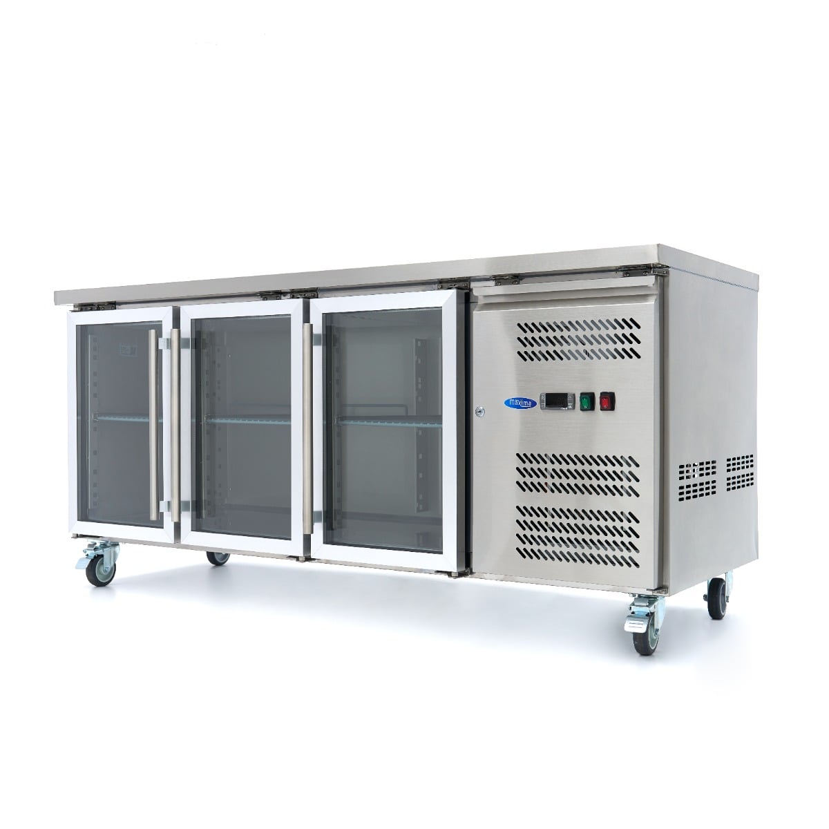 Counter Fridge - 180cm - 3 Glass Doors