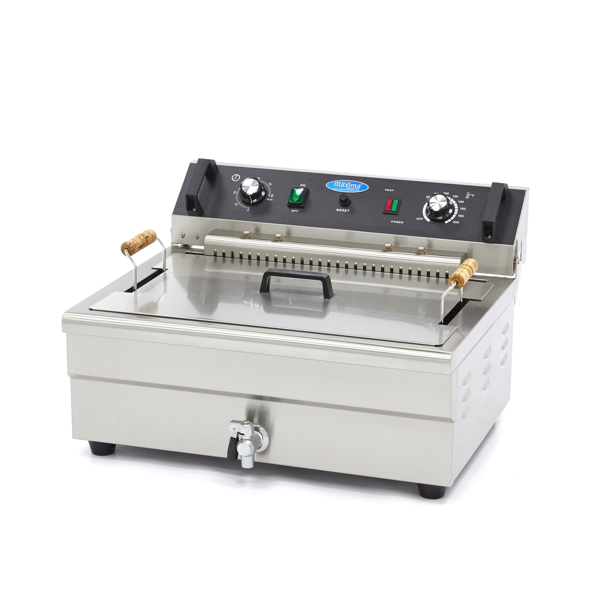 Deep Fryer - 20L - 1 Basket - with Drain Tap