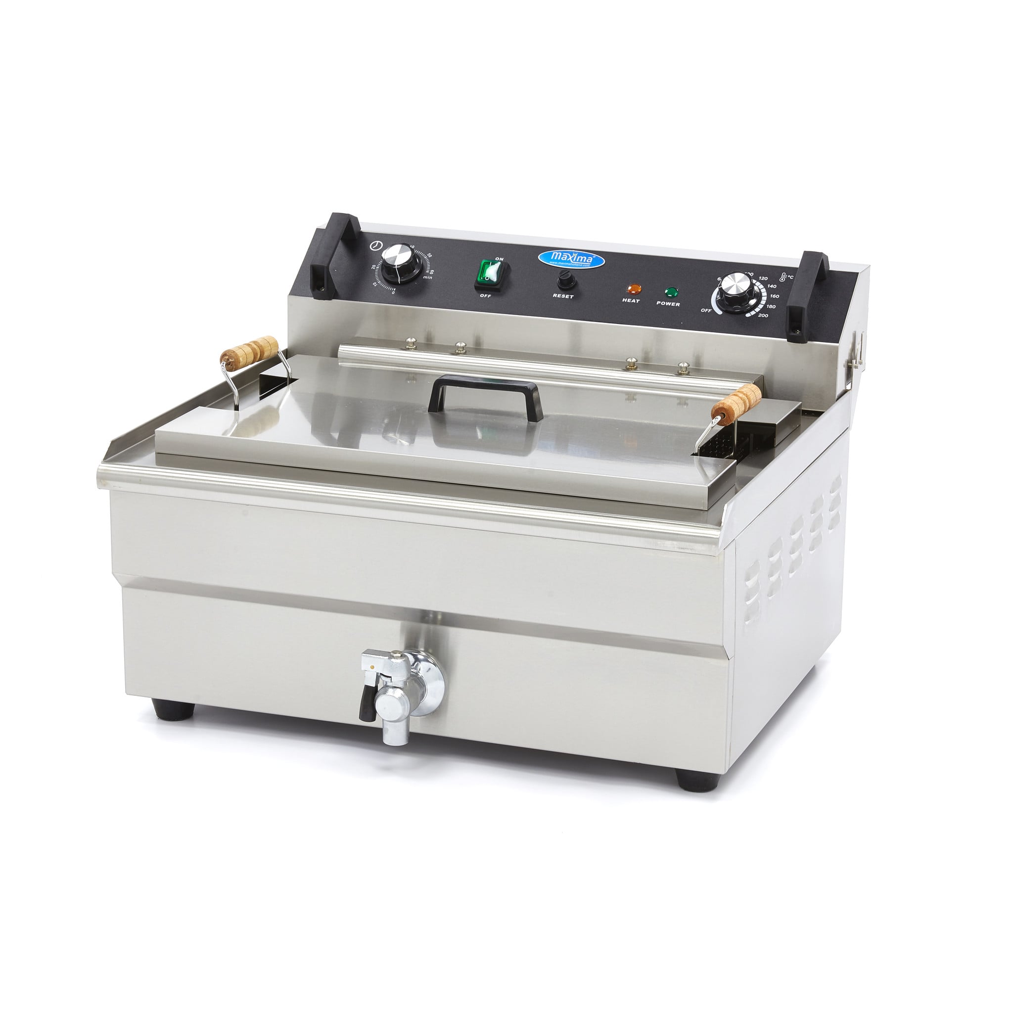 Deep Fryer - 30L - 1 Basket - with Drain Tap