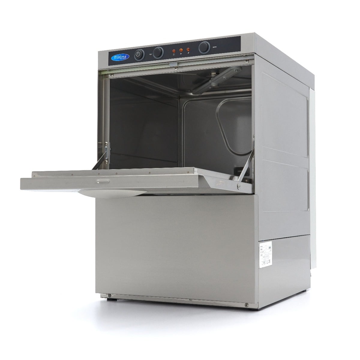 Glass Washer - 35 x 35cm - with Rinse Aid Pump
