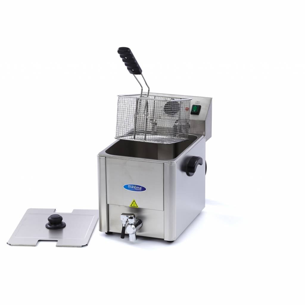 Deep Fryer - 8L - 1 Basket - with Drain Tap