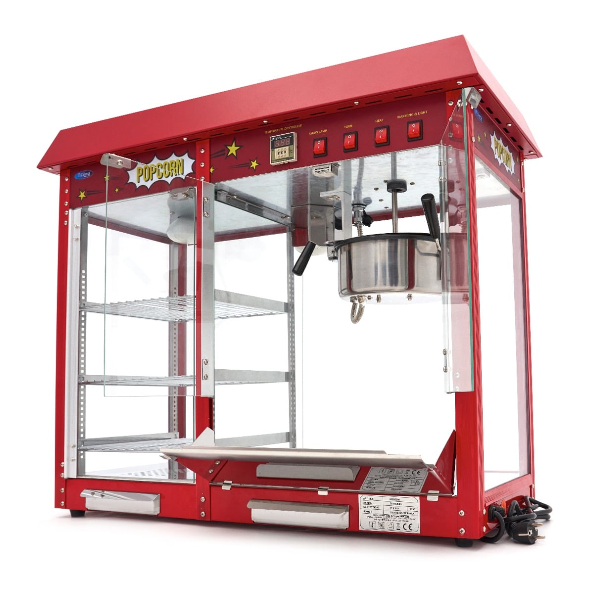 Popcorn Machine – 150gr - with Warming Showcase