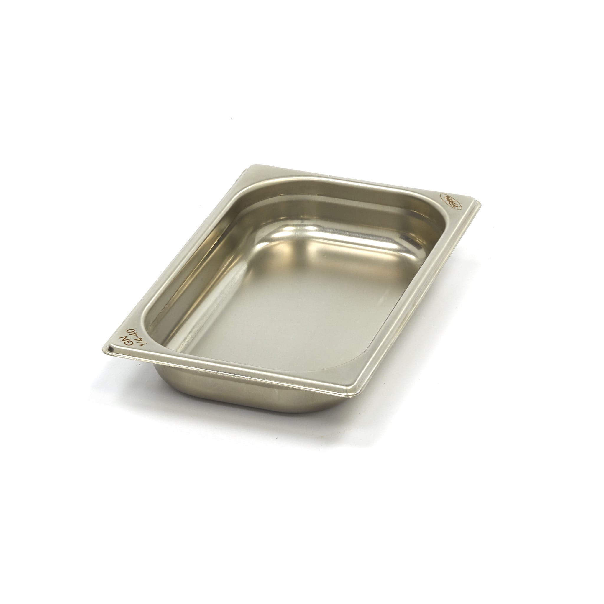 Gastronorm Container - 1/4 GN - 4cm Deep - Stainless Steel