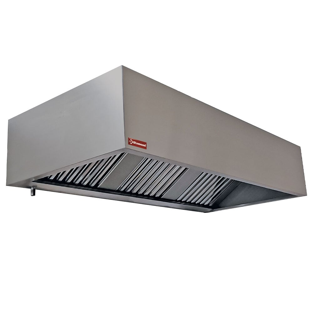 Wall cooker hood 5 labyrinth filtres 500x500 mm