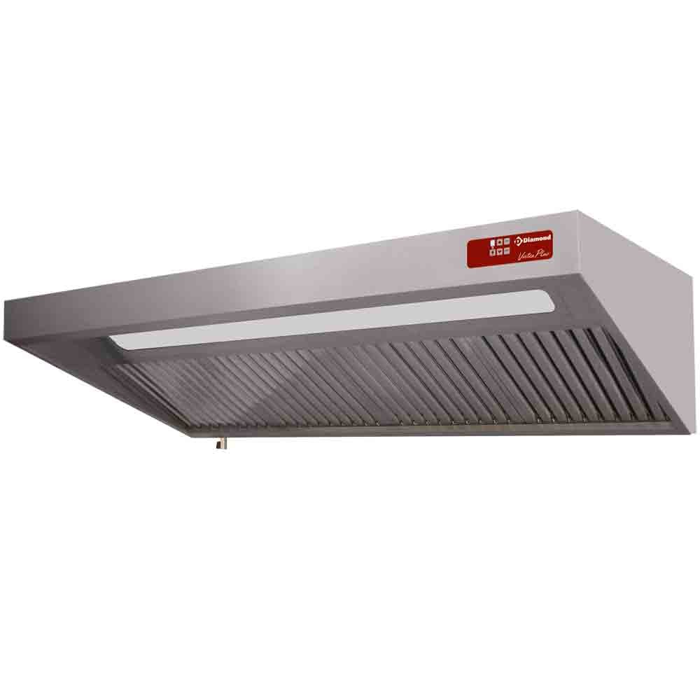 Complete hood, (8/9T-2500 M3/h) 120 Pa, lighting, variator, 5x filters