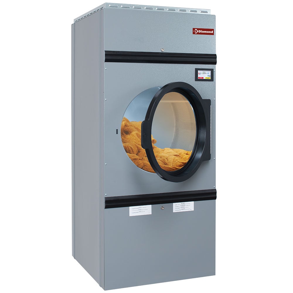 Electric rotary dryer, capacity 14 kg, with alternate rotation TOUCH SCREEN