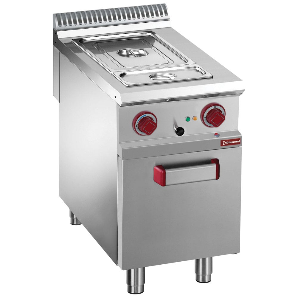Electric bain marie 4x GN 1/3-150 mm, open cupboard
