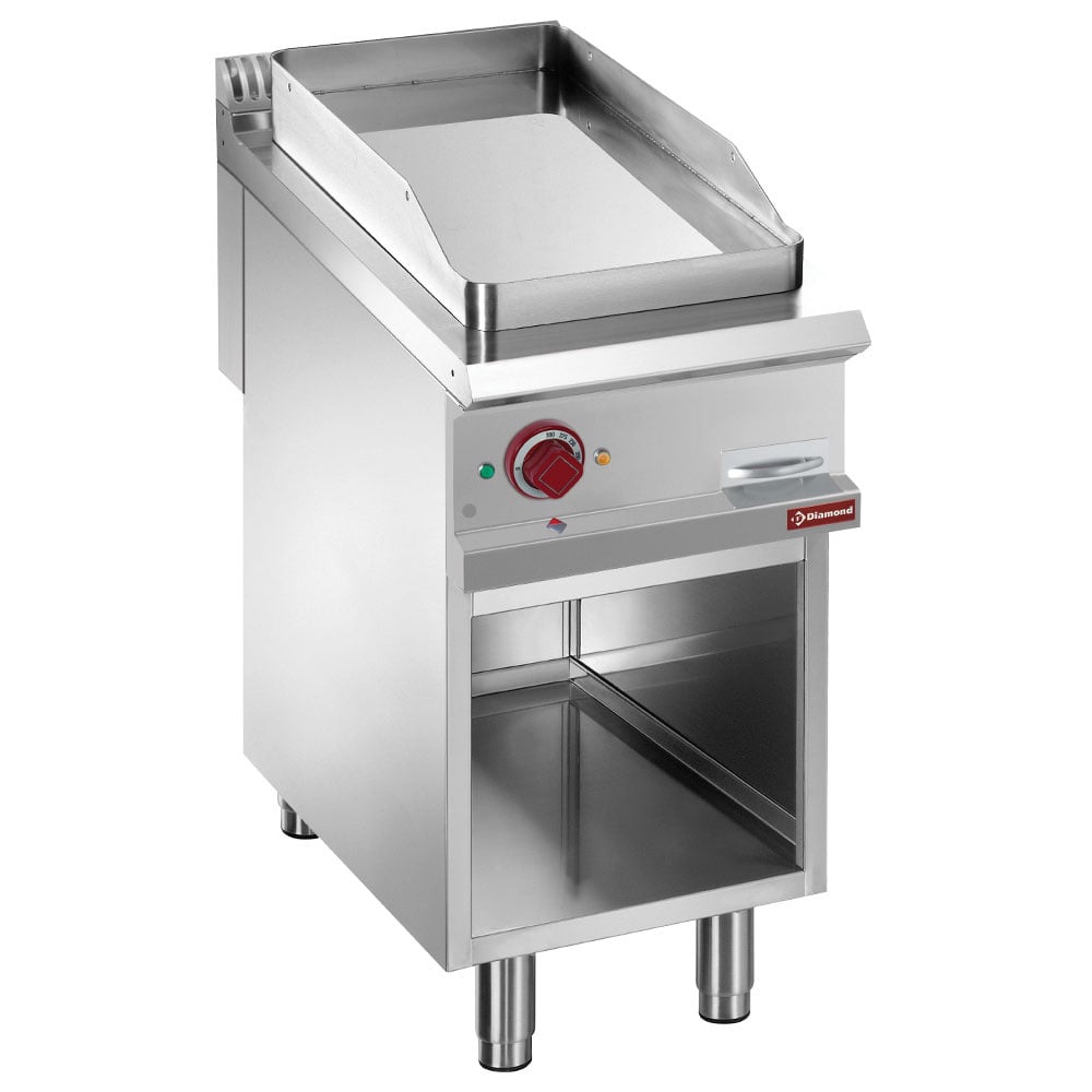 Electric fry top, module 1/2, open cupboard