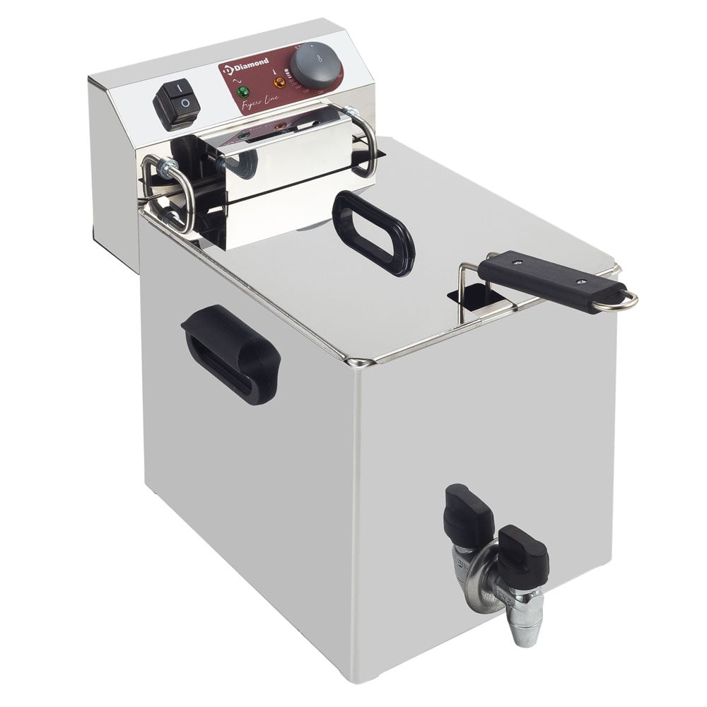 Electric table top fryer 10 liters + tap – Ocazie (1)