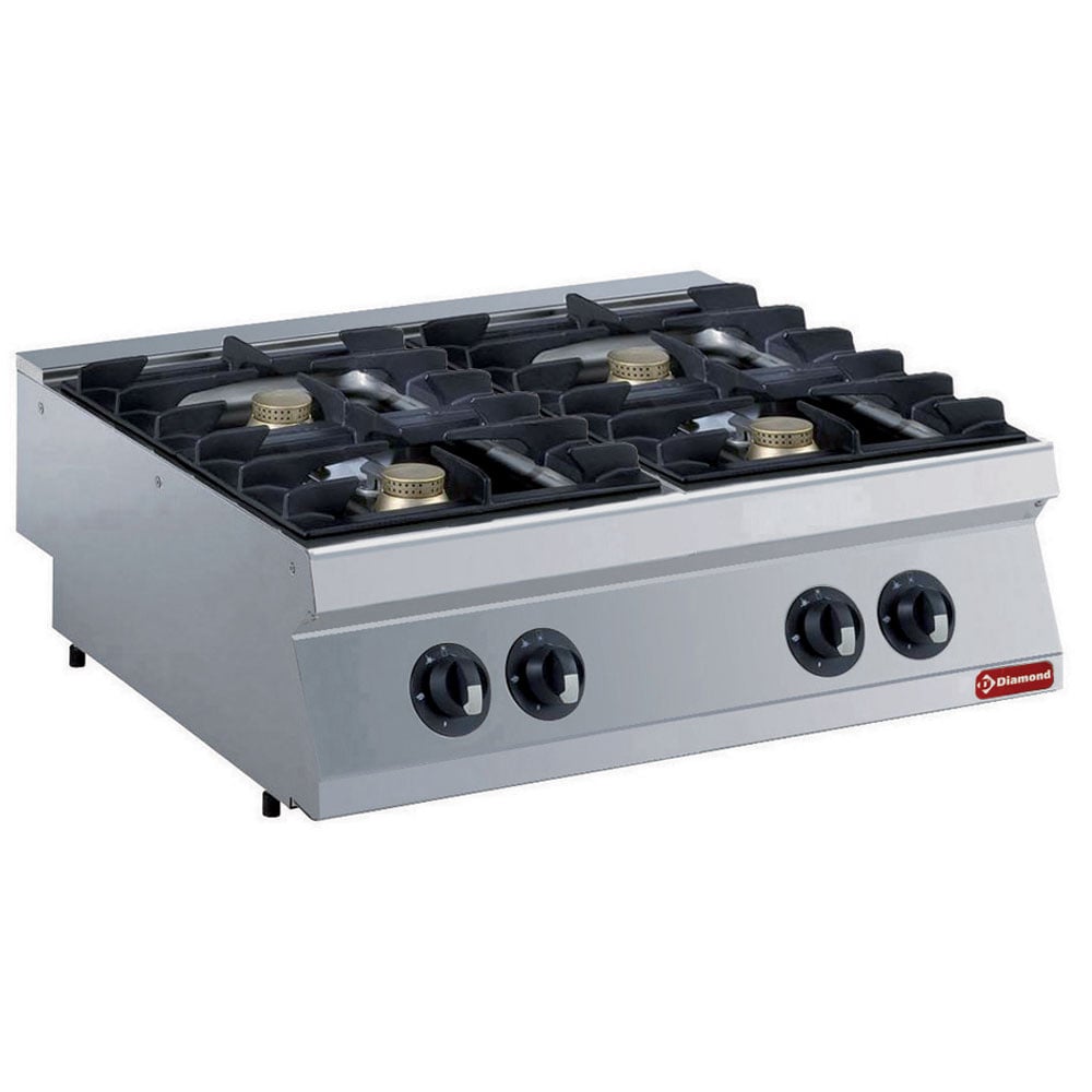 Aragaz pe gaz de banc Diamond G17/4F8T – 4 arzătoare x 5,5 kW