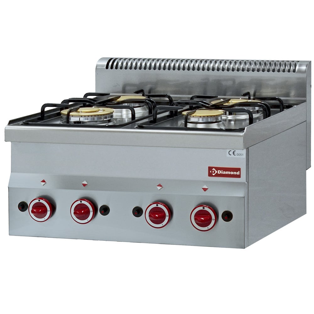 Aragaz pe gaz de banc Diamond G60/4F6T – 4 arzătoare