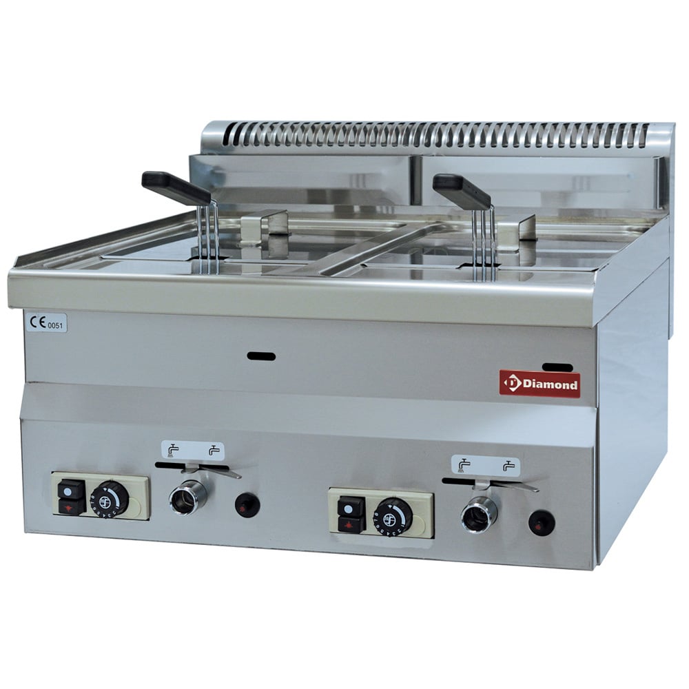 Gas fryer, 2 basins 8 liters -Top- – Ocazie (2)