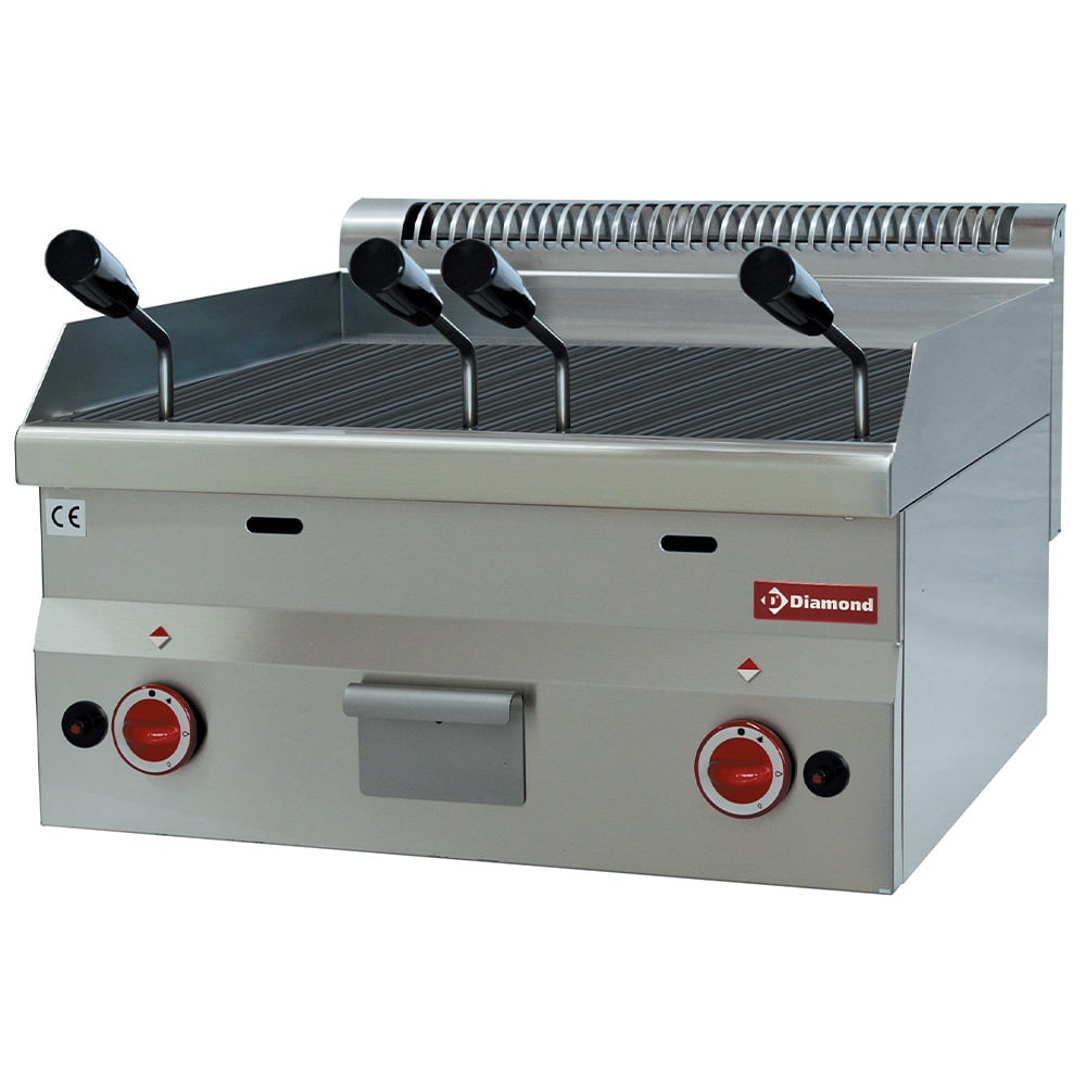 Lava stone gas grill with cast iron cooking grid -Top- – Lichidare stoc