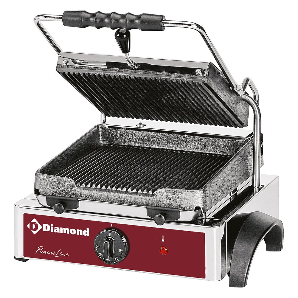 Electric panini grill, ribbed plates – Lichidare stoc