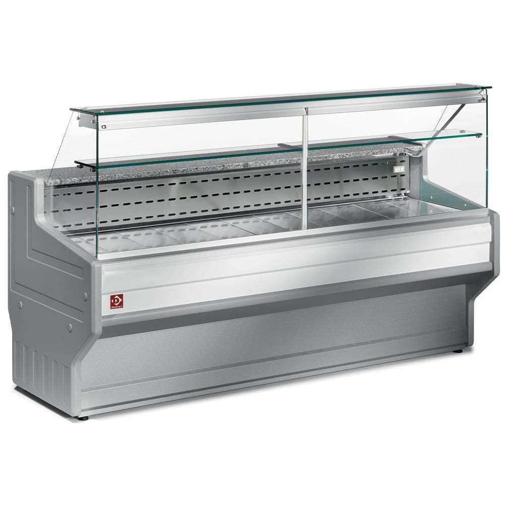 Refrigerated display counter with straight glass panel 90°, with reserve – A doua alegere (4)