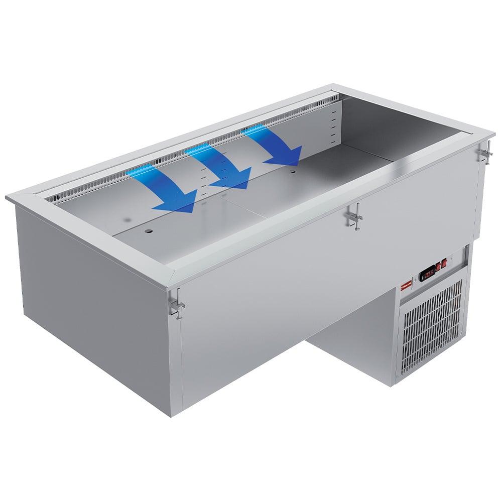 Refrigerated basin element, ventilated, 2x GN 1/1 – A doua alegere
